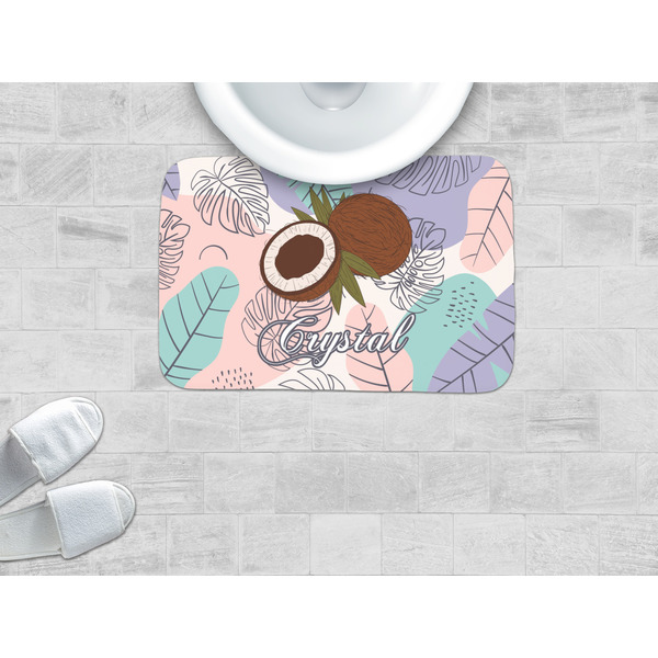 Coconut and Leaves Memory Foam Bath Mat - LIFESTYLE
