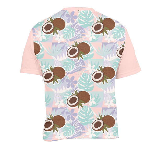 Coconut and Leaves Men's Crew Neck T Shirt Medium - Back