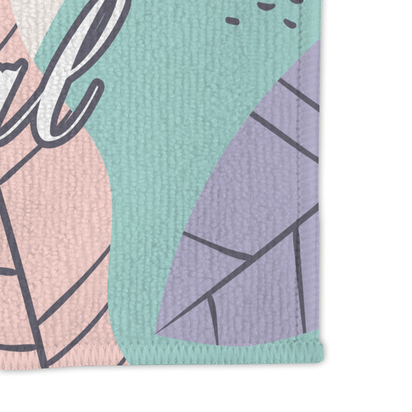 Coconut and Leaves Microfiber Dish Rag - DETAIL