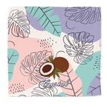 Coconut and Leaves Microfiber Dish Rag (Personalized)