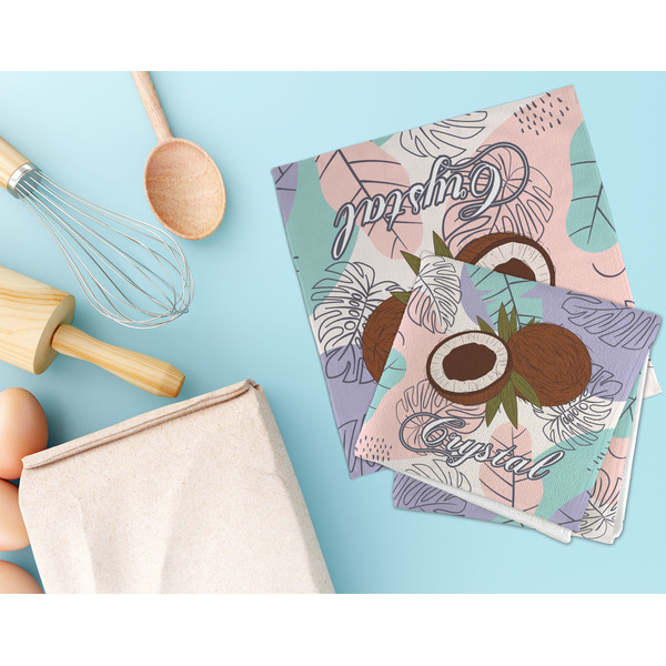 Coconut and Leaves Microfiber Dish Rag - LIFESTYLE