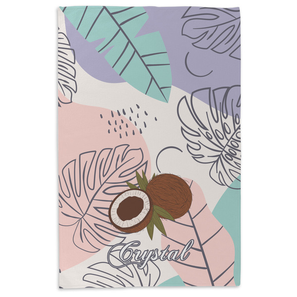 Coconut and Leaves Microfiber Dish Towel - APPROVAL