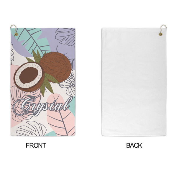Coconut and Leaves Microfiber Golf Towels - APPROVAL