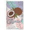 Coconut and Leaves Microfiber Golf Towel - Large (Personalized)