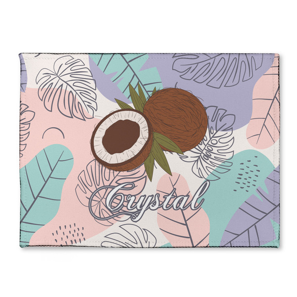 Custom Coconut and Leaves Microfiber Screen Cleaner w/ Name or Text