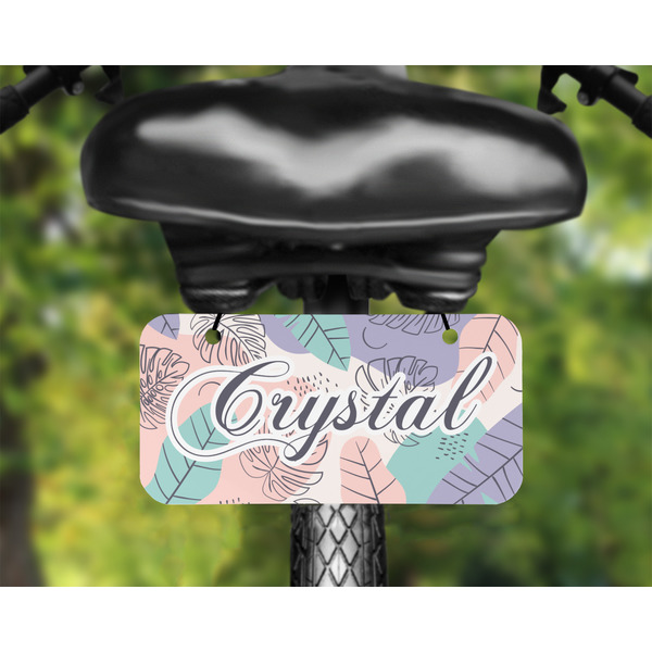 Coconut and Leaves Mini License Plate on Bicycle - LIFESTYLE Two holes