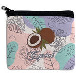 Coconut and Leaves Rectangular Coin Purse w/ Name or Text
