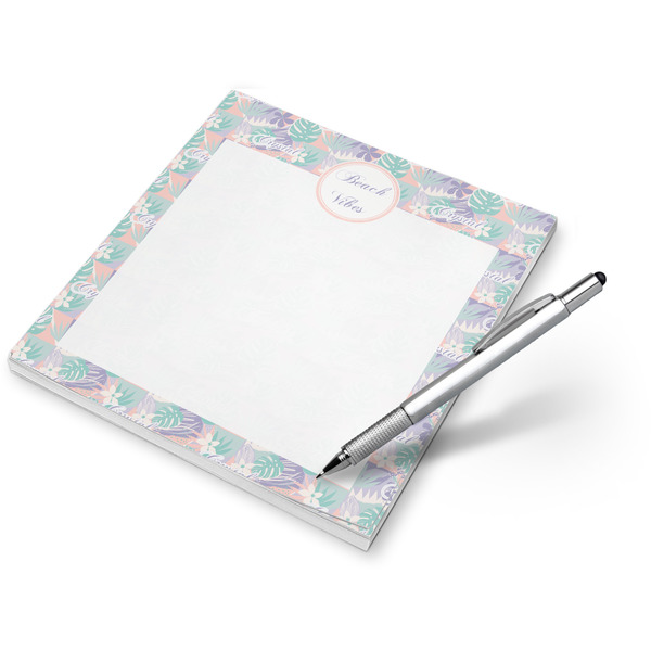 Custom Coconut and Leaves Notepad (Personalized)