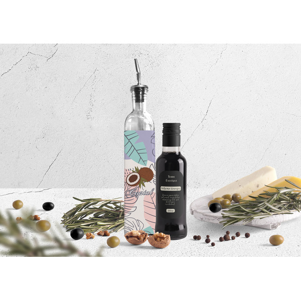 Coconut and Leaves Oil Dispenser Bottle - Lifestyle Photo