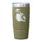 Coconut and Leaves Olive Polar Camel Tumbler - 20oz - Single Sided - Approval