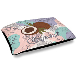 Coconut and Leaves Outdoor Dog Bed - Large (Personalized)