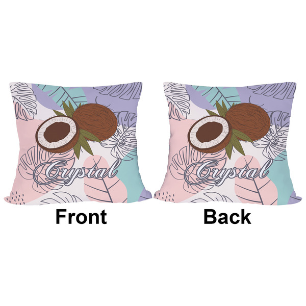 Coconut and Leaves Outdoor Pillow - 20x20