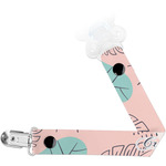 Coconut and Leaves Pacifier Clip (Personalized)