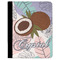 Coconut and Leaves Padfolio Clipboards - Large - FRONT