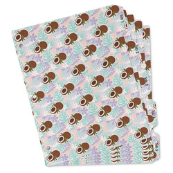 Coconut and Leaves Binder Tab Divider Set (Personalized)