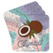 Coconut and Leaves Paper Coasters (Personalized)