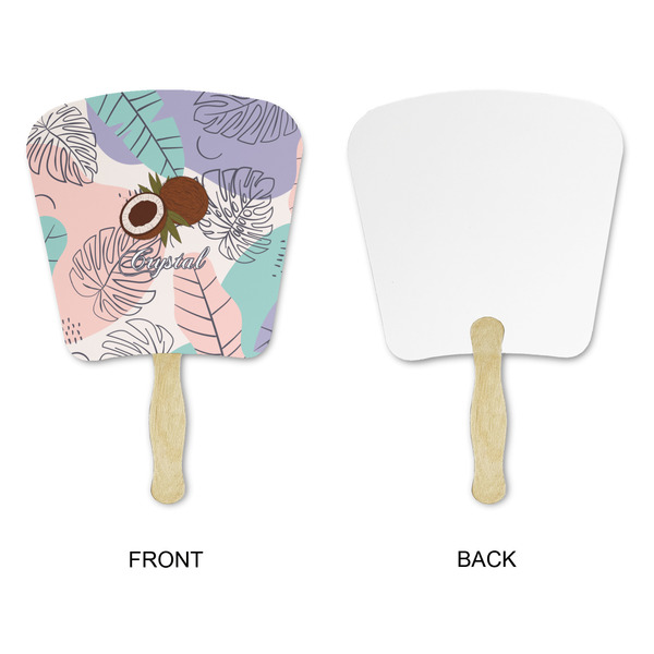 Coconut and Leaves Paper Fans - Approval