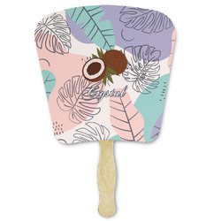 Coconut and Leaves Paper Fan (Personalized)