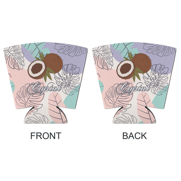 Coconut and Leaves Party Cup Sleeves - with bottom - APPROVAL