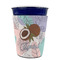 Coconut and Leaves Party Cup Sleeves - without bottom - FRONT (on cup)
