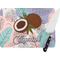Coconut and Leaves Personalized Glass Cutting Board