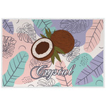 Coconut and Leaves Laminated Placemat w/ Name or Text