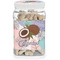 Coconut and Leaves Dog Treat Jar w/ Name or Text