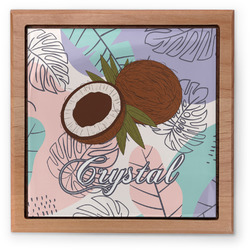 Coconut and Leaves Pet Urn w/ Name or Text