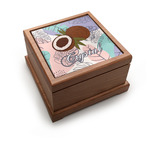 Coconut and Leaves Pet Urn w/ Name or Text