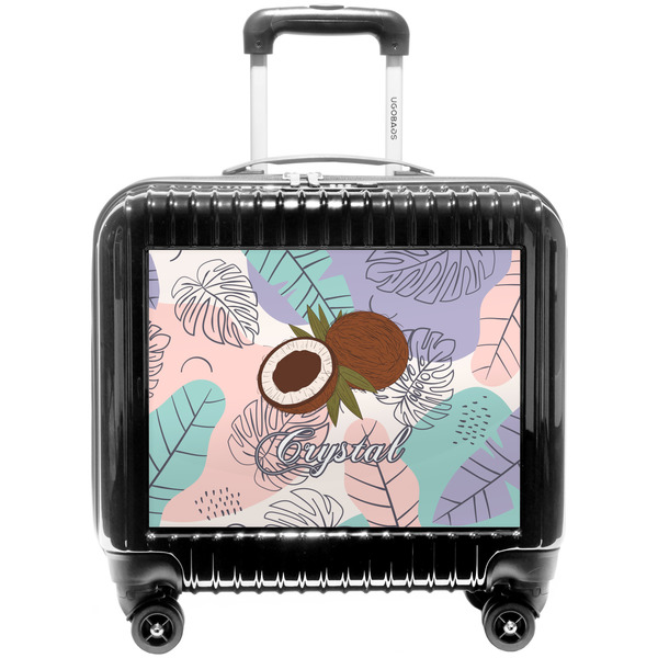 Custom Coconut and Leaves Pilot / Flight Suitcase w/ Name or Text