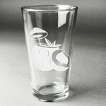 Coconut and Leaves Pint Glass - Engraved