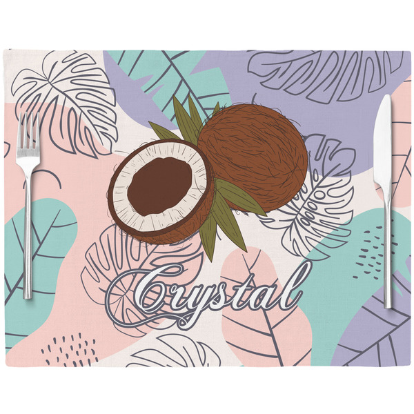 Coconut and Leaves Placemat with Props
