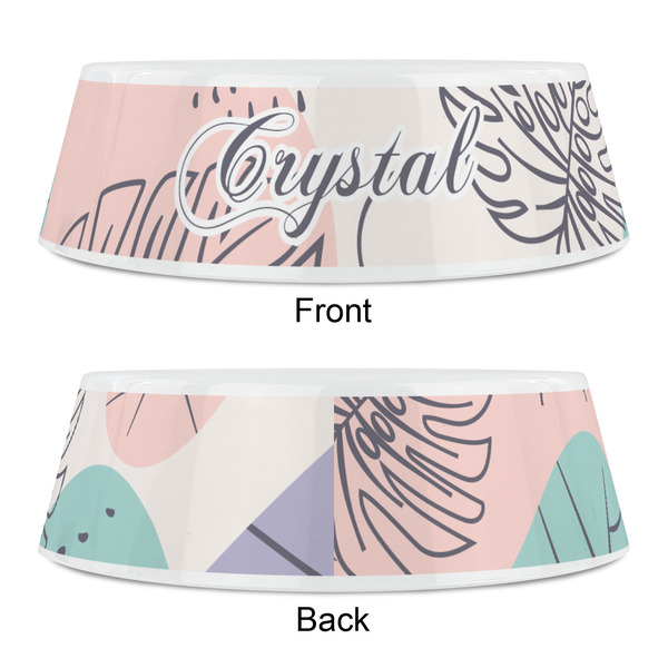 Coconut and Leaves Plastic Pet Bowls - Small - APPROVAL