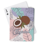 Coconut and Leaves Playing Cards (Personalized)