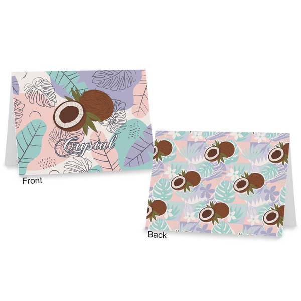 Coconut and Leaves Postcard - Front and Back
