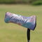 Coconut and Leaves Putter Cover - On Putter