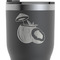 Coconut and Leaves RTIC Tumbler - Black - Close Up