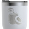 Coconut and Leaves RTIC Tumbler - White - Close Up