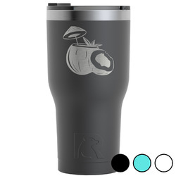 Coconut and Leaves RTIC Tumbler - 30 oz (Personalized)