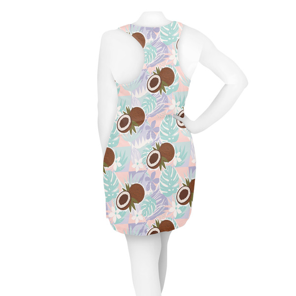Coconut and Leaves Racerback Dress - On Model - Back