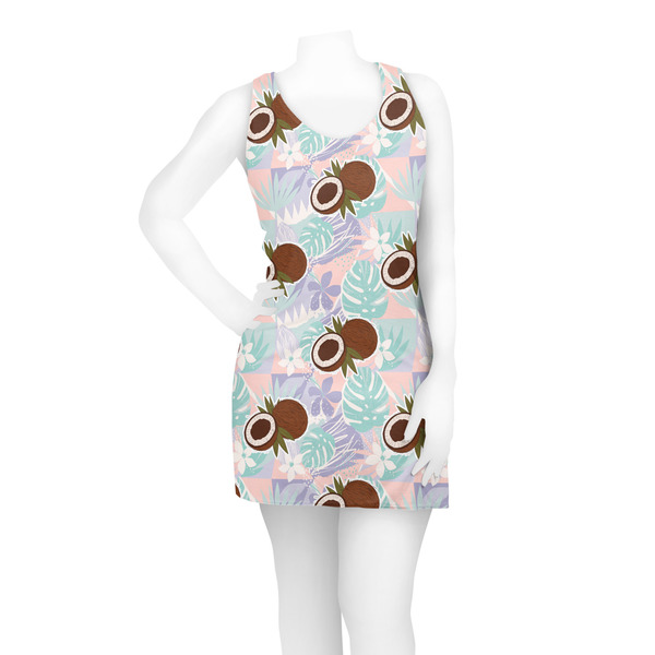 Coconut and Leaves Racerback Dress - On Model - Front