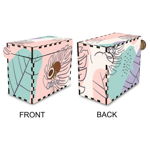 Coconut and Leaves Recipe Box - Full Color - Approval