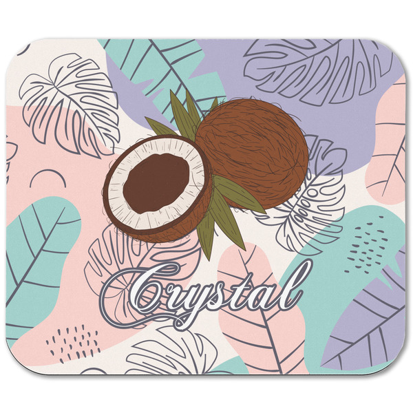 Coconut and Leaves Rectangular Mouse Pad - APPROVAL