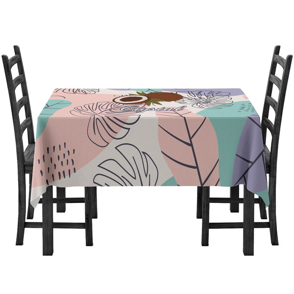Coconut and Leaves Rectangular Tablecloths - Side View