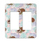 Coconut and Leaves Rocker Light Switch Covers - Double - MAIN