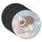 Coconut and Leaves Round Coaster Rubber Back - Main