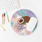 Coconut and Leaves Round Mousepad - LIFESTYLE 2