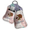 Coconut and Leaves Sanitizer Holder Keychain - Both in Case (PARENT)