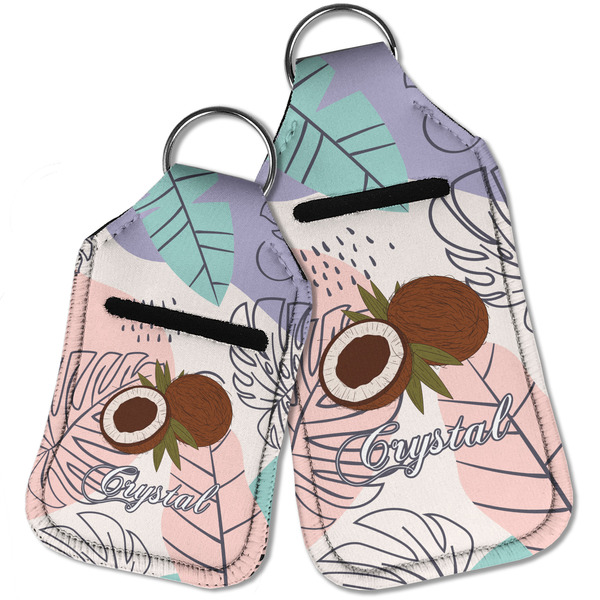 Coconut and Leaves Sanitizer Holder Keychain - Parent Main
