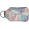 Coconut and Leaves Sanitizer Holder Keychain - Small (Back)